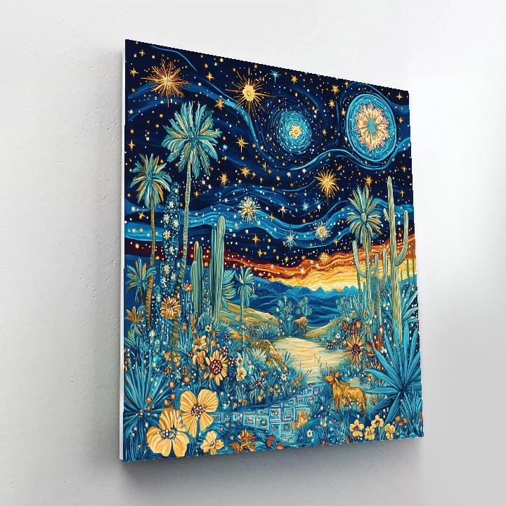 Frida Kahlo Inspired Resilient Night Sky DIY paint by numbers