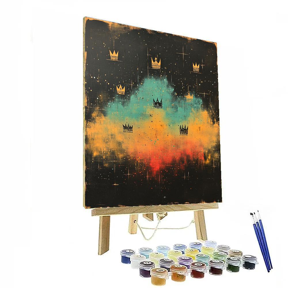 Jean-Michel Basquiat Inspired Silent Nebula Painting by numbers kit