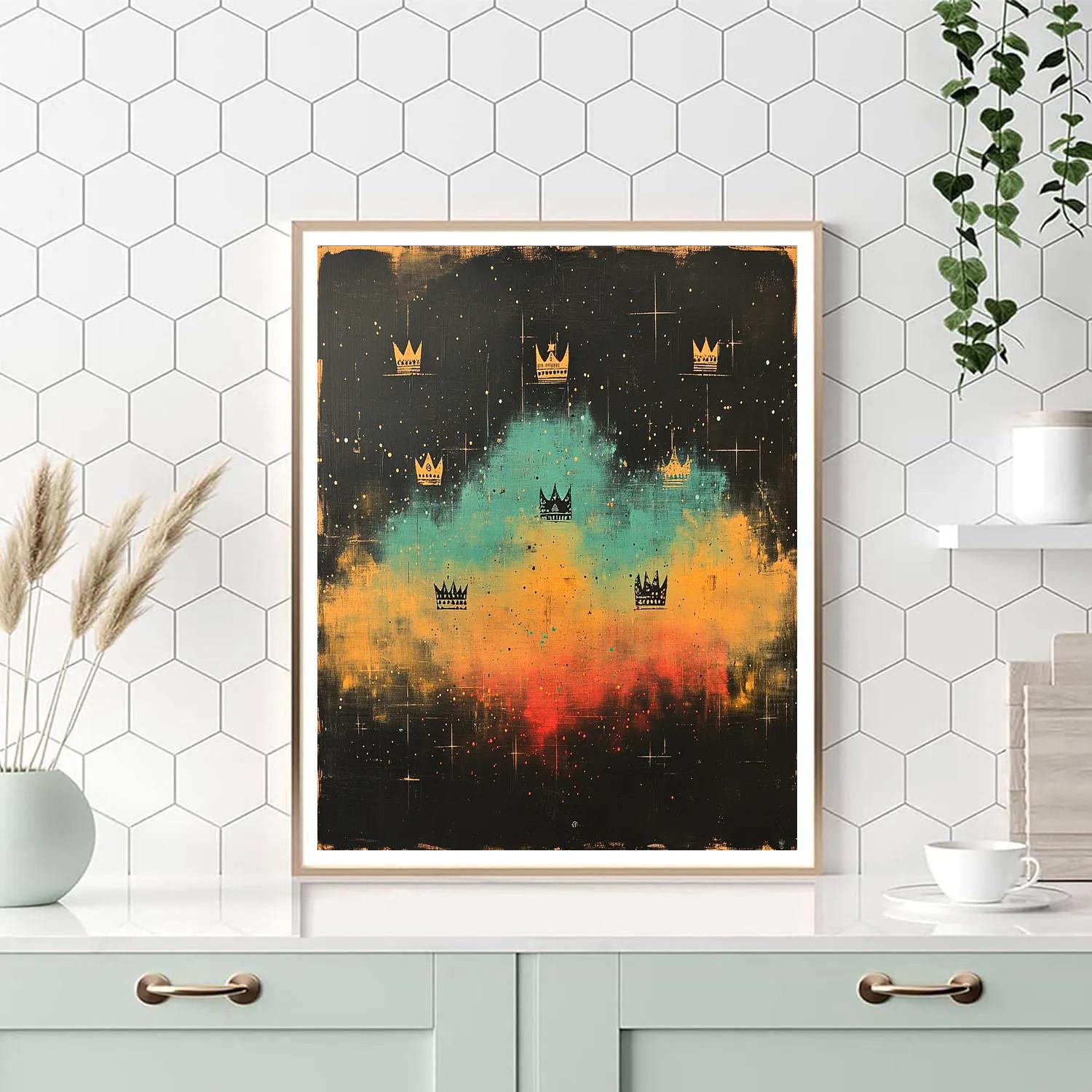 Jean-Michel Basquiat Inspired Silent Nebula Painting by numbers kit