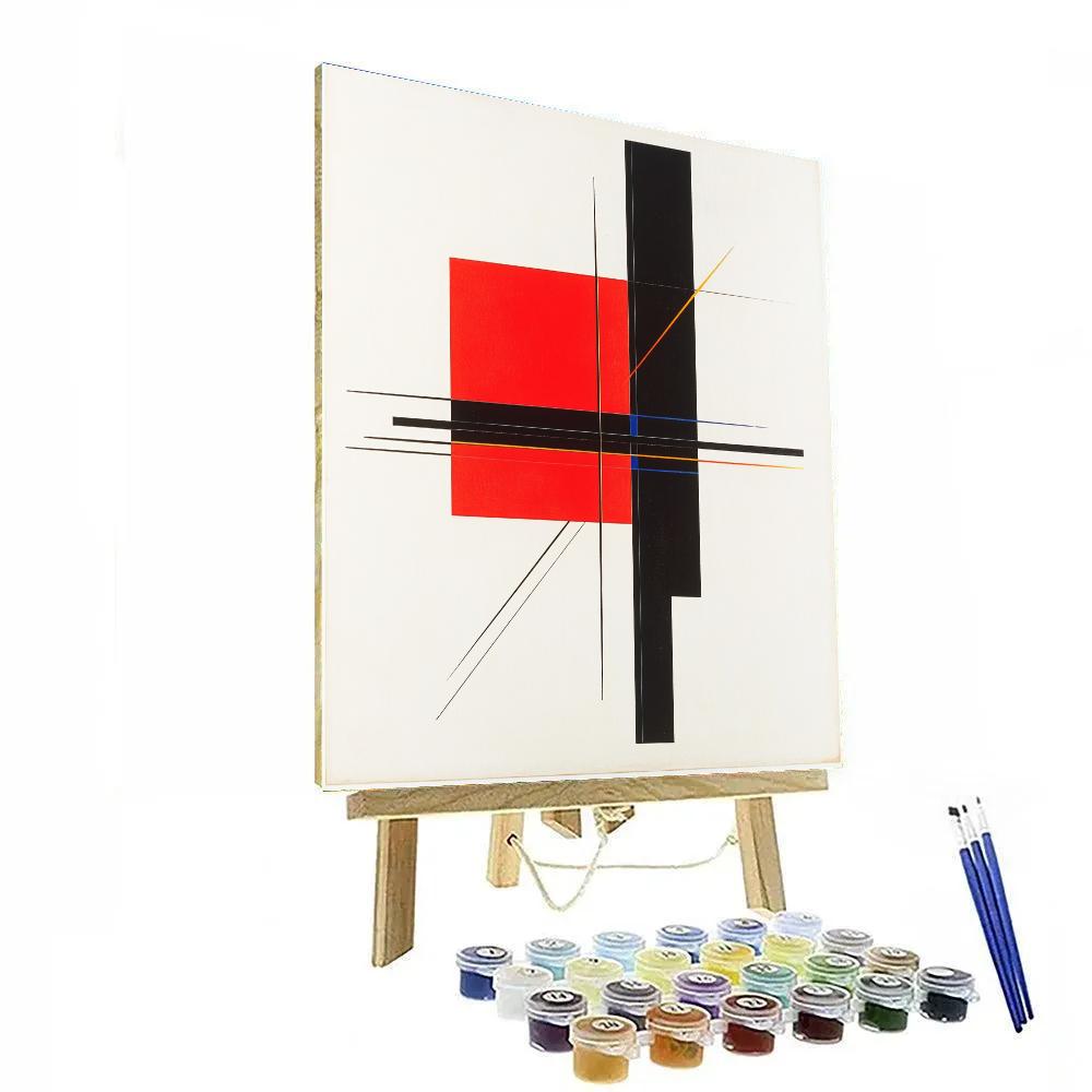 Kazimir Malevich Inspired Cosmic Axis Numbered painting kits