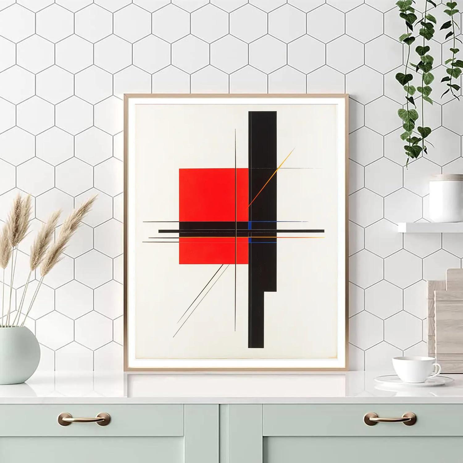 Kazimir Malevich Inspired Cosmic Axis Numbered painting kits