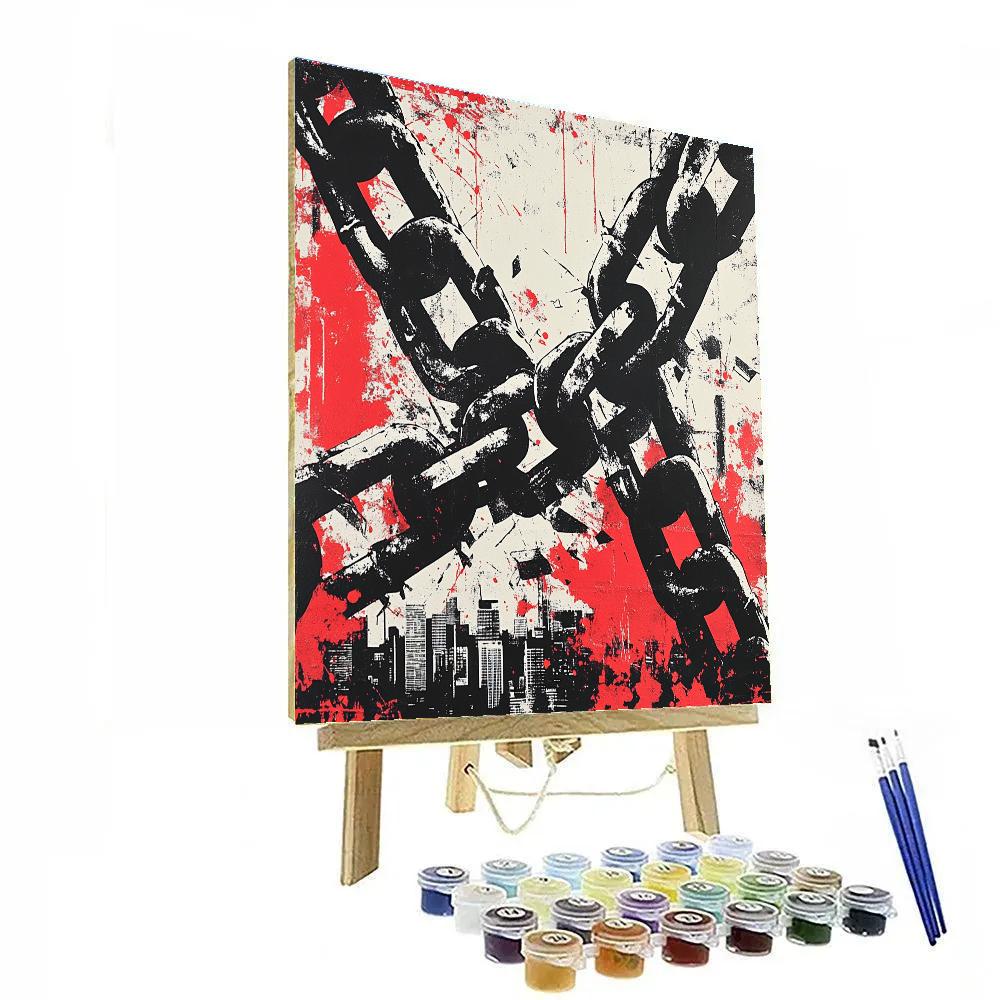 Banksy Inspired Urban Resistance Paint by numbers kits