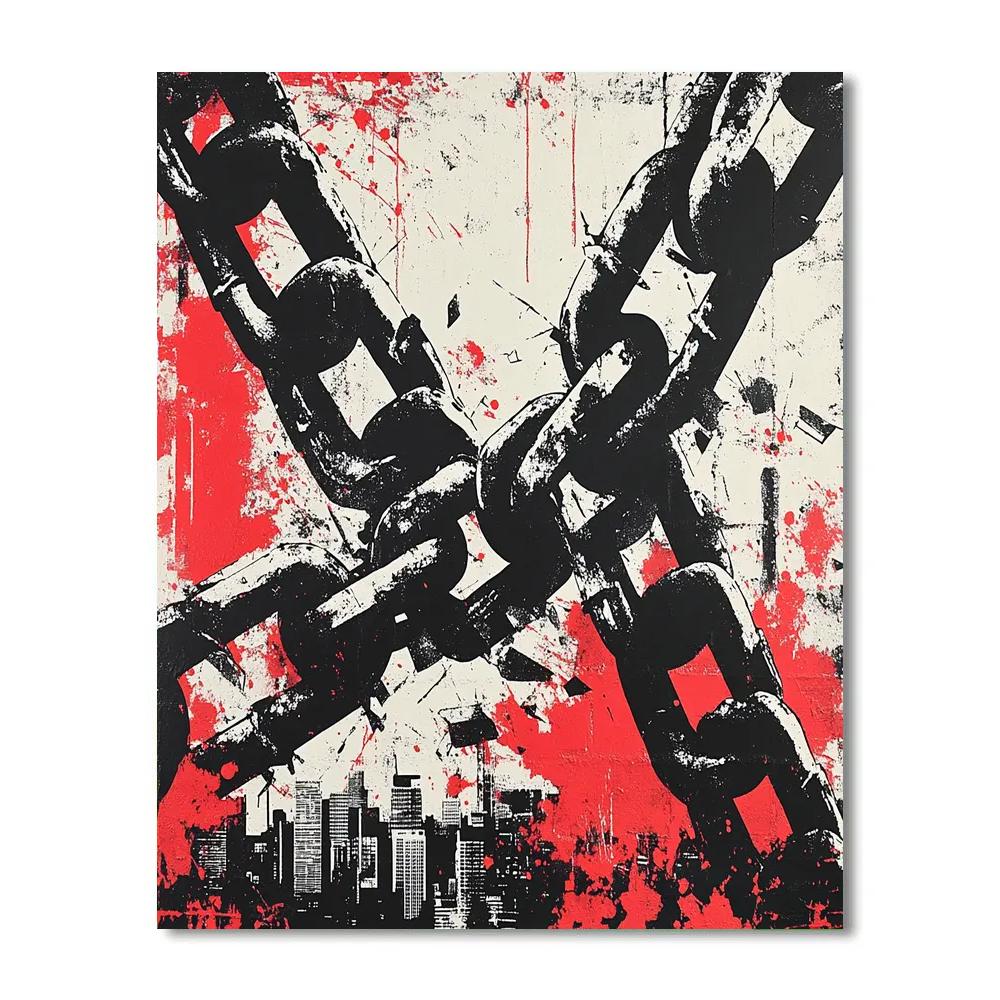 Banksy Inspired Urban Resistance Paint by numbers kits