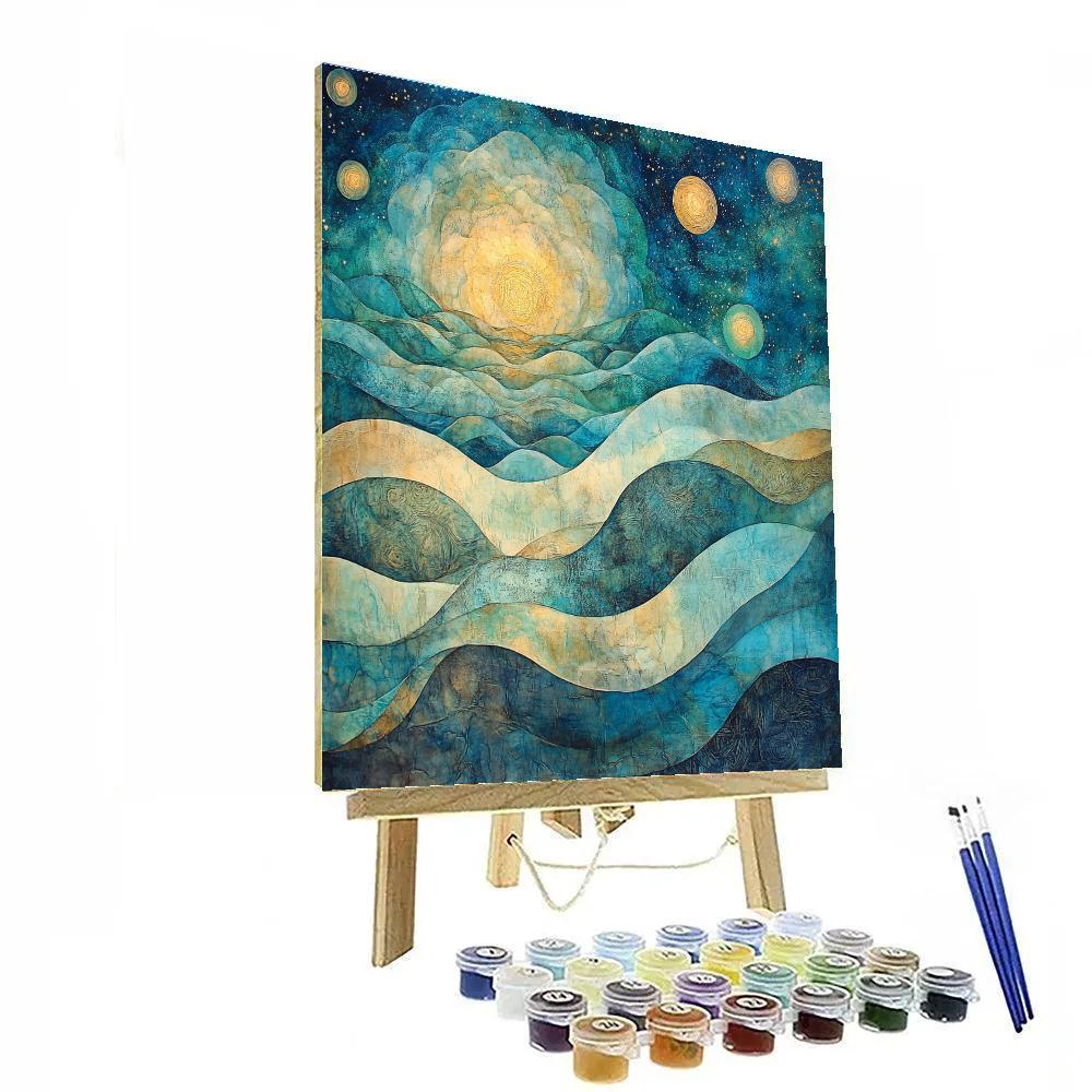 Max Ernst Inspired Dreamscape Of Cosmic Whispers painting number kit