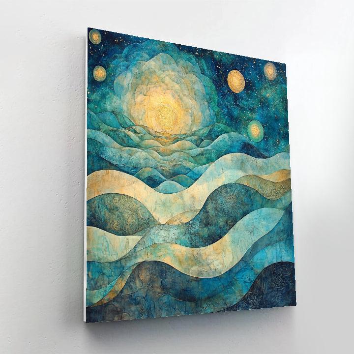 Max Ernst Inspired Dreamscape Of Cosmic Whispers painting number kit