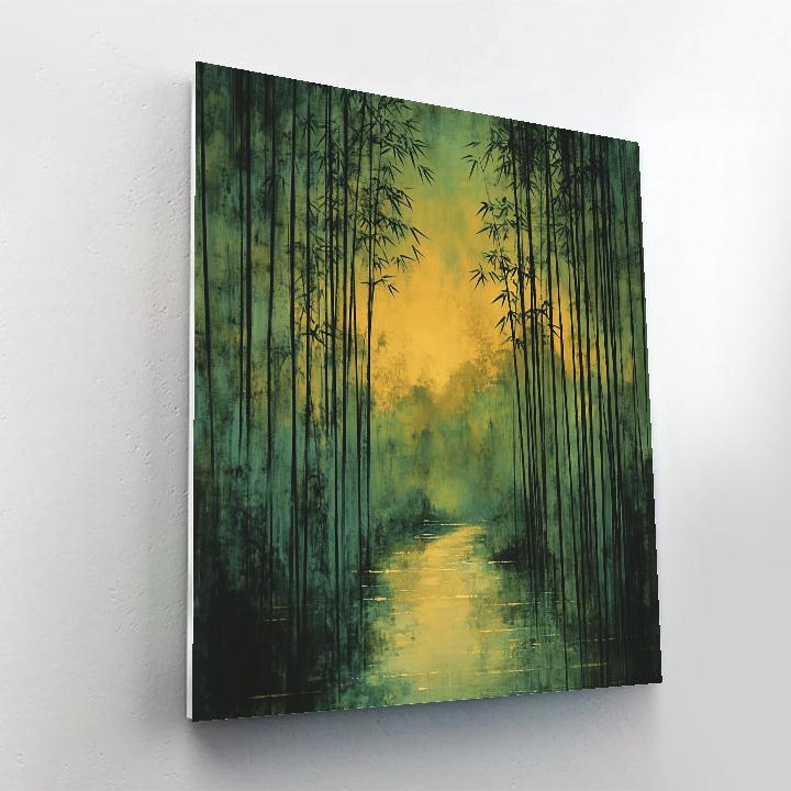 Zhao Mengfu Inspired Bamboo Melody At Dusk Number painting