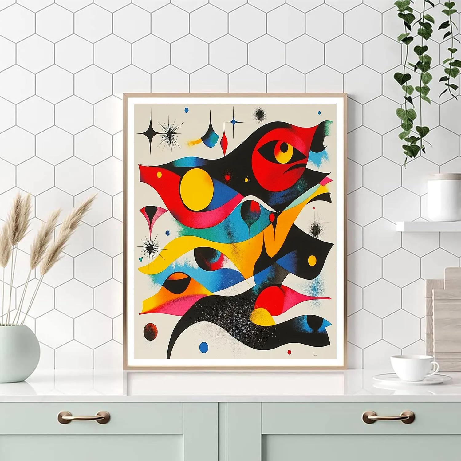 Joan Miró Inspired Abstract Harmony Numbered painting kits