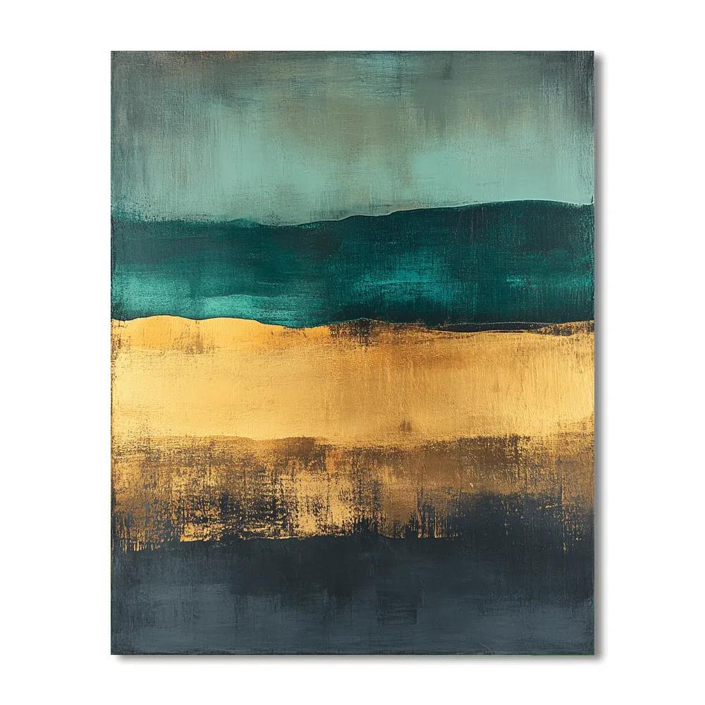 Max Ernst Inspired Abstract Landscape Of Elemental Flux paint by number