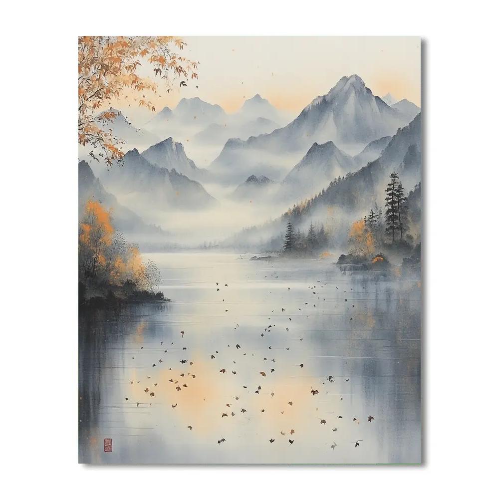 Zhao Mengfu Inspired Whispers Of Autumn Number painting