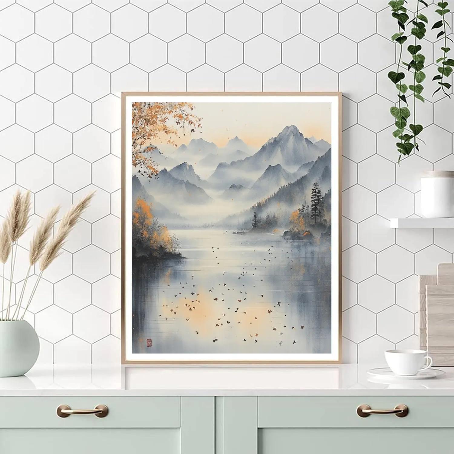 Zhao Mengfu Inspired Whispers Of Autumn Number painting