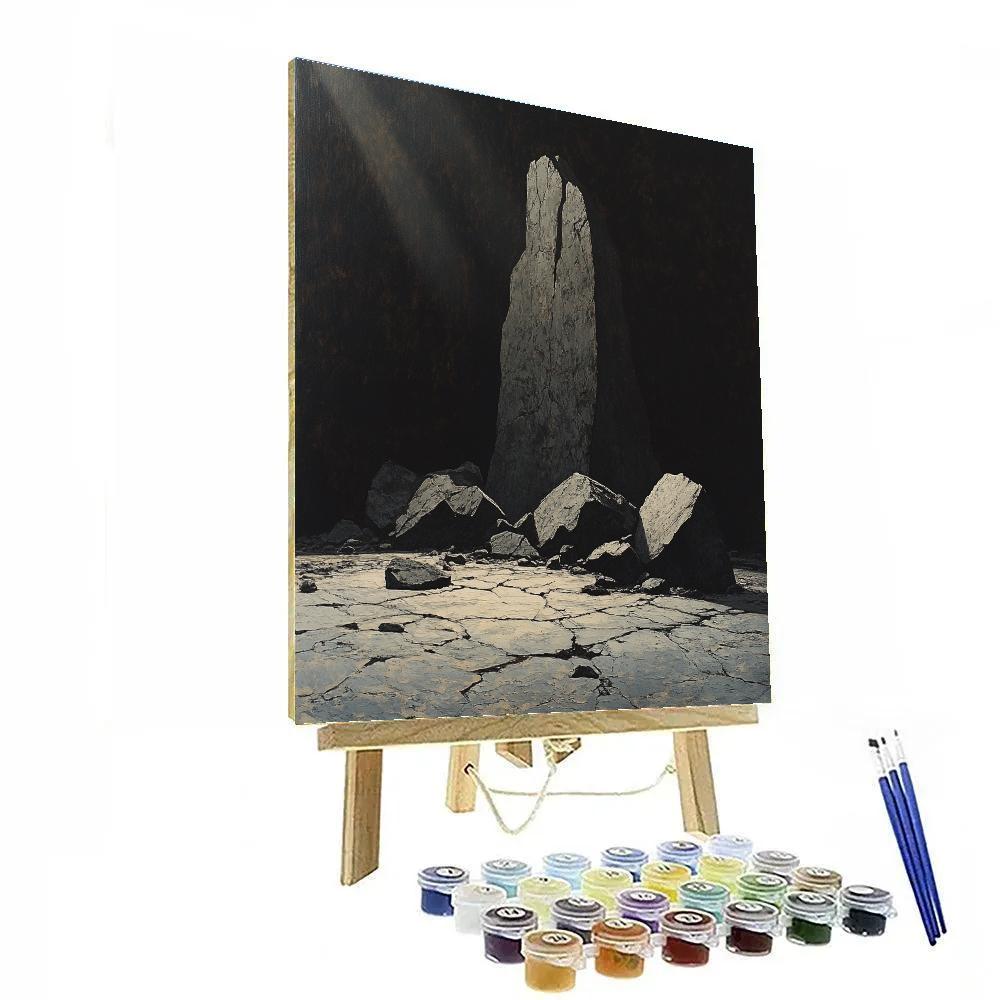 Caravaggio Inspired Obsidian Horizon Paint by numbers art