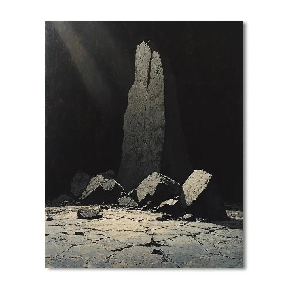 Caravaggio Inspired Obsidian Horizon Paint by numbers art