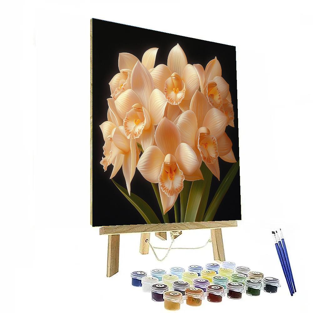 Caravaggio Inspired Nocturne Orchids Paint by numbers kits