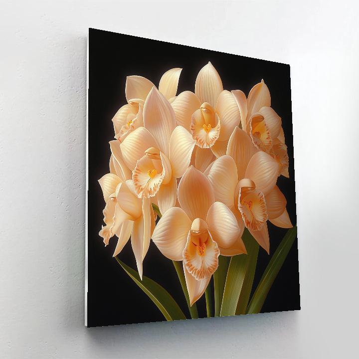 Caravaggio Inspired Nocturne Orchids Paint by numbers kits