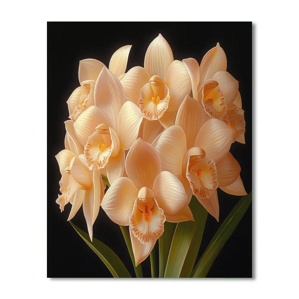 Caravaggio Inspired Nocturne Orchids Paint by numbers kits