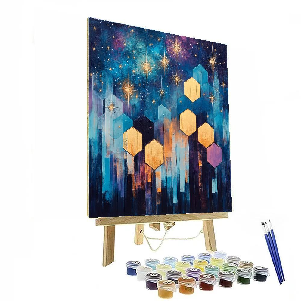 Paul Cézanne Inspired Celestial Geometrics Painting by numbers kit
