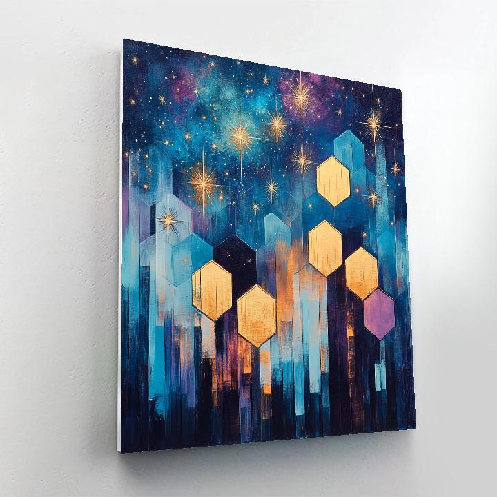 Paul Cézanne Inspired Celestial Geometrics Painting by numbers kit