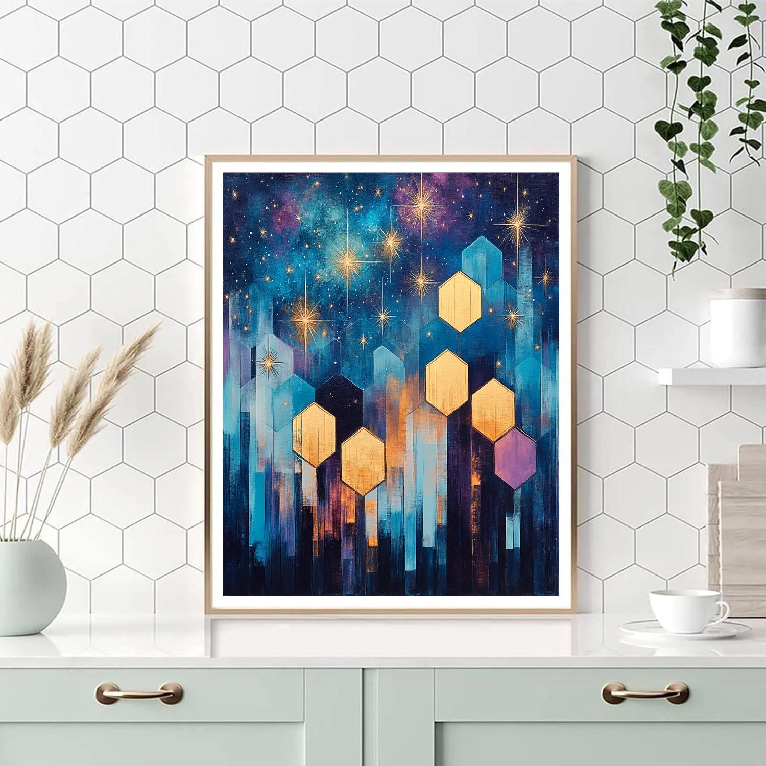 Paul Cézanne Inspired Celestial Geometrics Painting by numbers kit