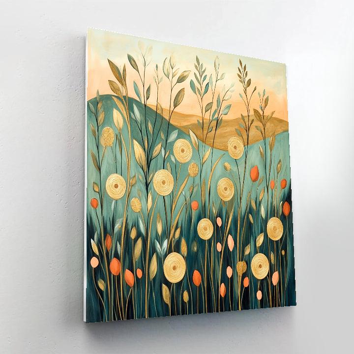 Gustav Klimt Inspired Whispering Meadow DIY paint by numbers