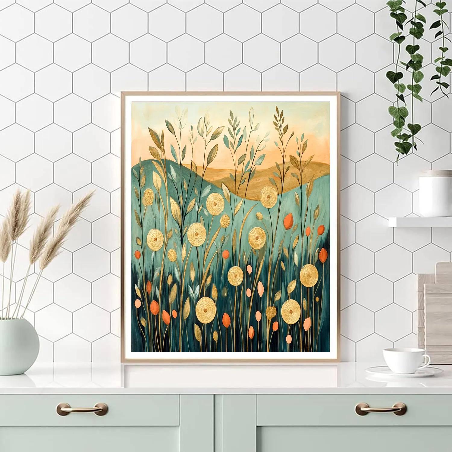Gustav Klimt Inspired Whispering Meadow DIY paint by numbers