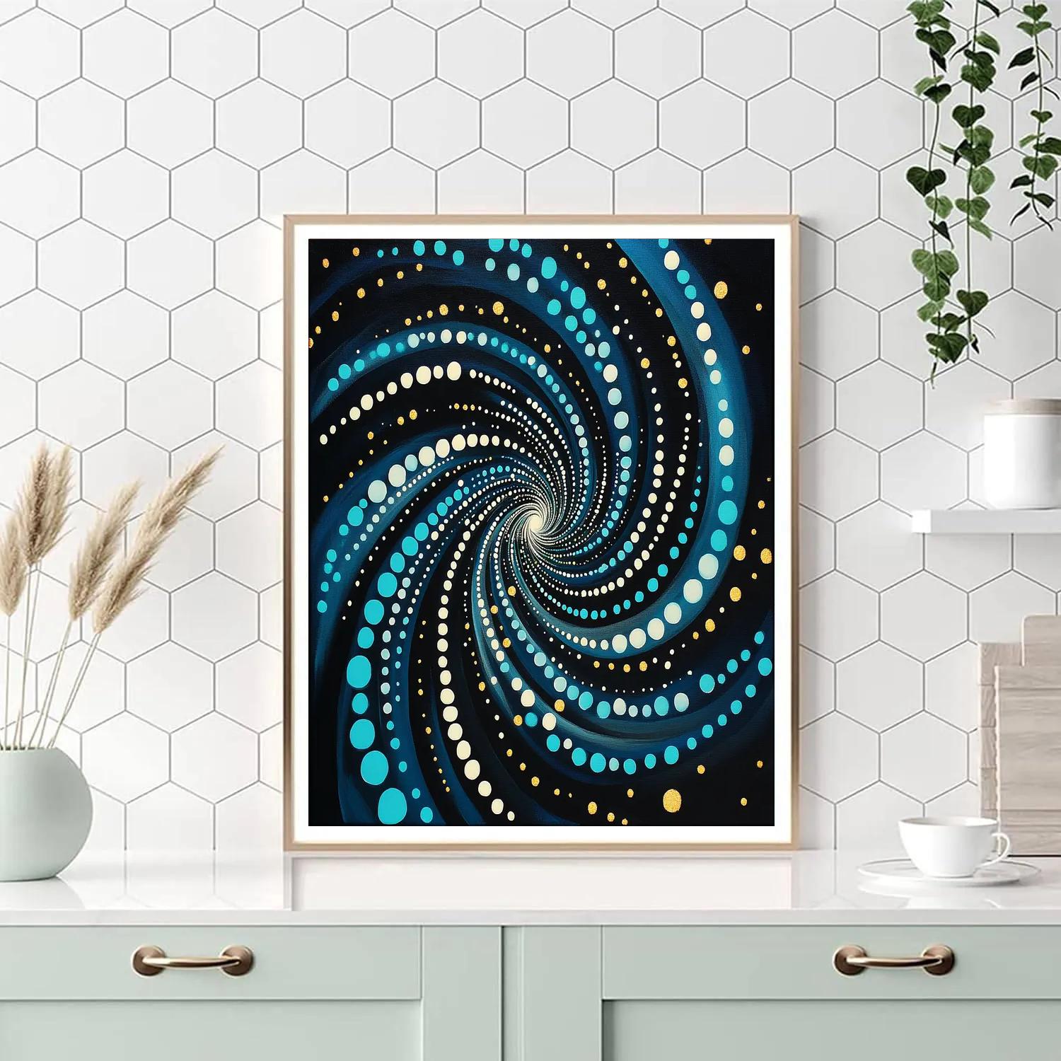 Yayoi Kusama Inspired Infinite Night Sky Numbered painting kits