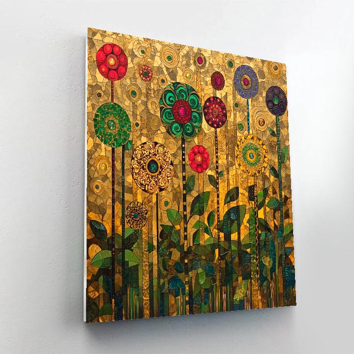 Gustav Klimt Inspired Radiant Floral Harmony Painting by numbers kit