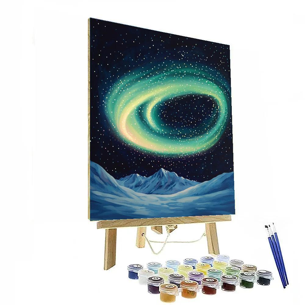 Georges Seurat Inspired Celestial Aurora DIY paint by numbers