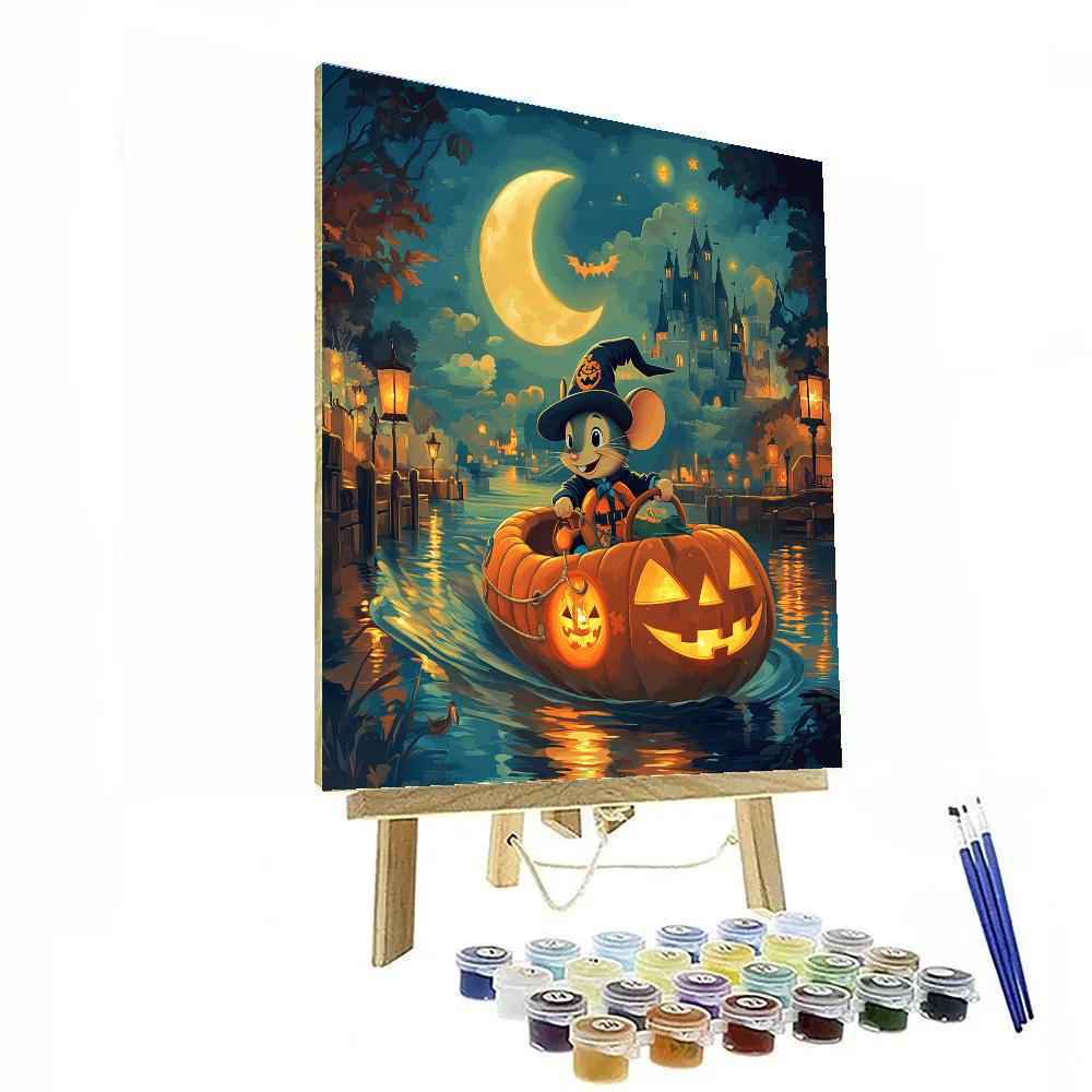 Midnight Pumpkin Cruise paint by numbers