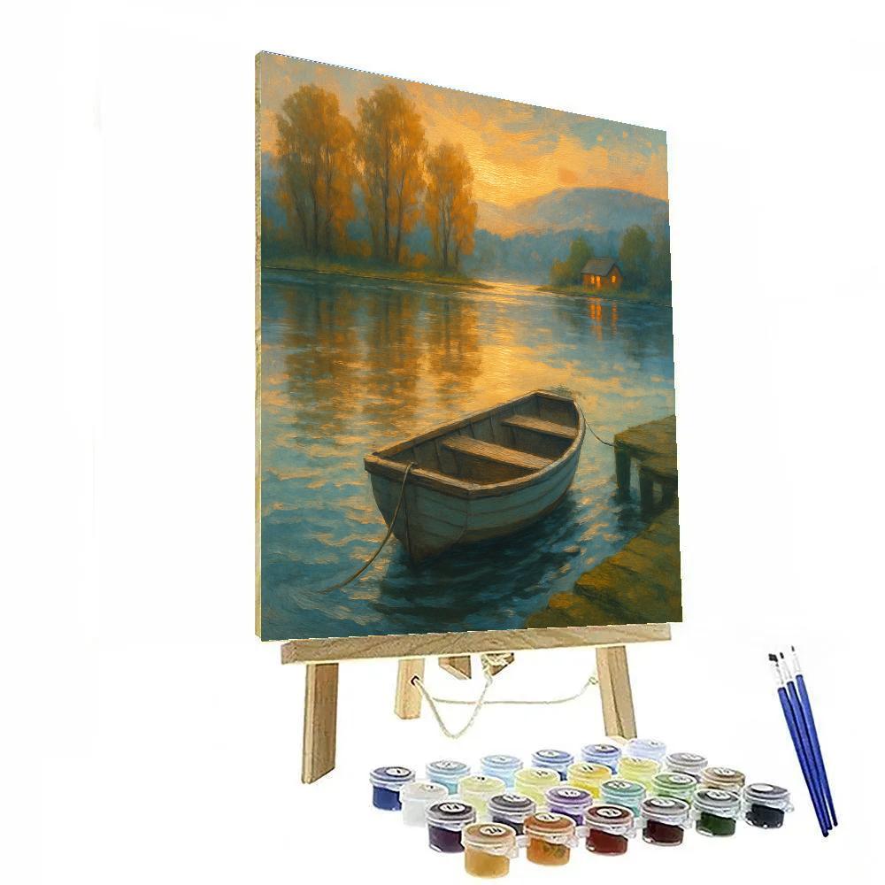 Sunrise Cottonwood Cove Number painting