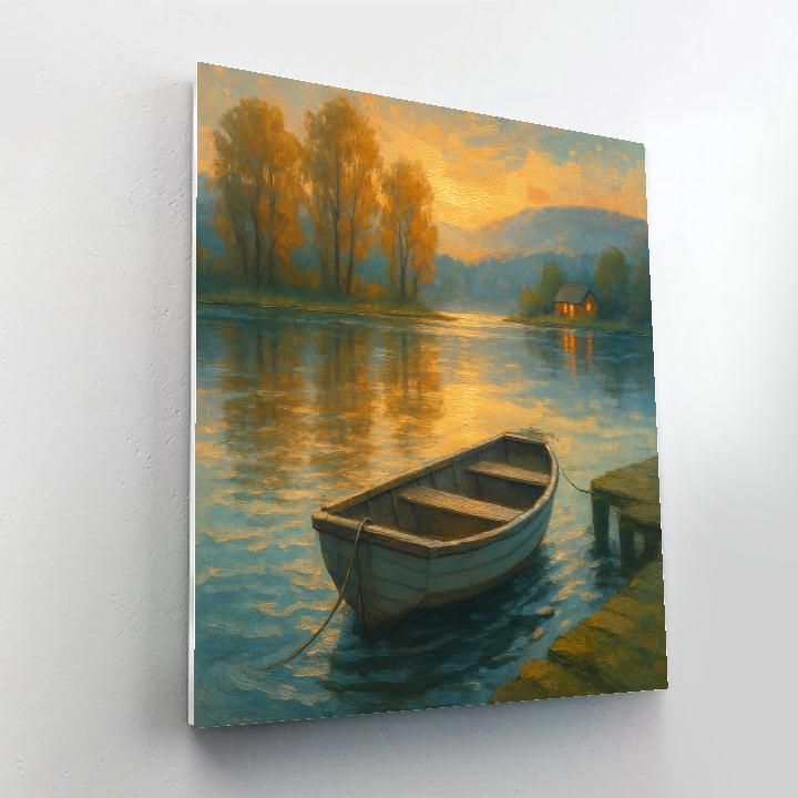 Sunrise Cottonwood Cove Number painting