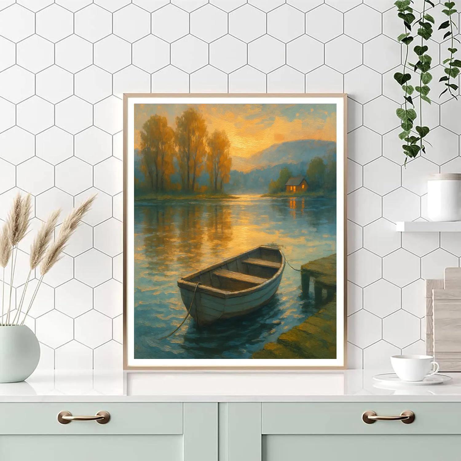 Sunrise Cottonwood Cove Number painting