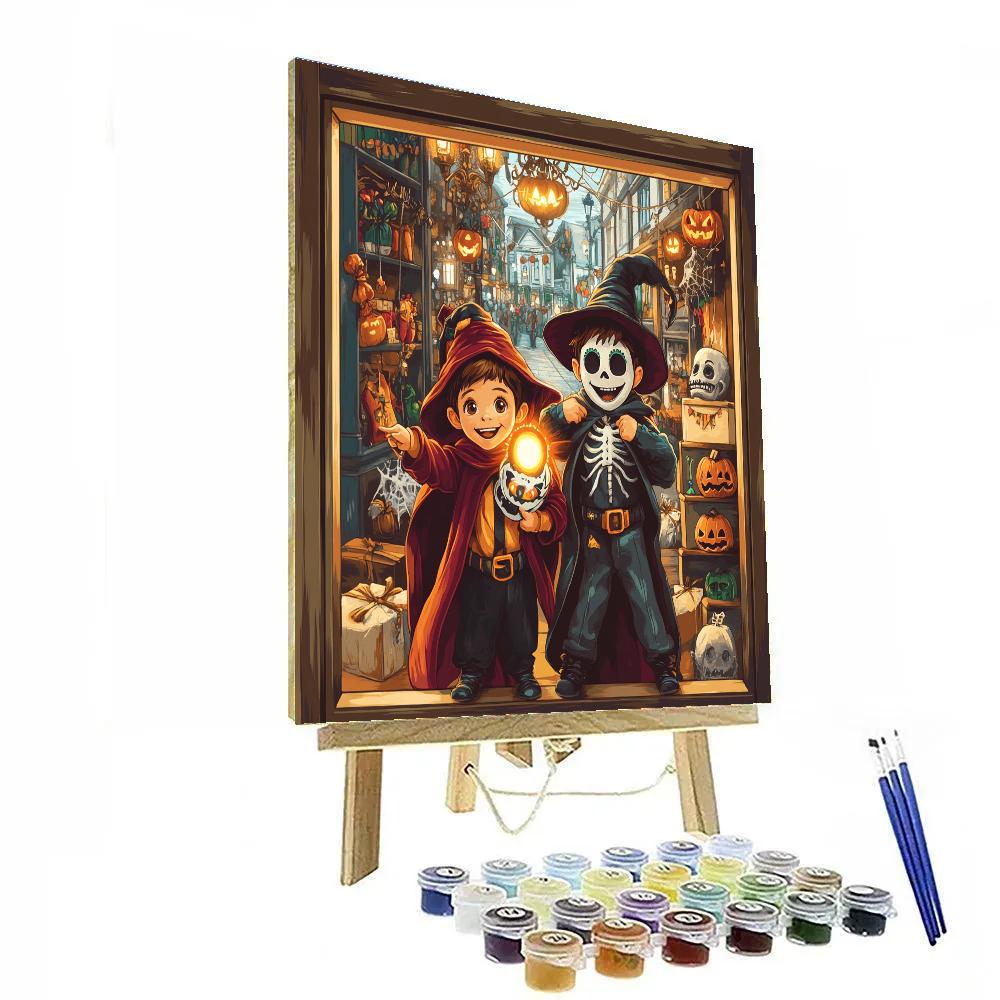 Enchanted Costume Shop Window painting number kit