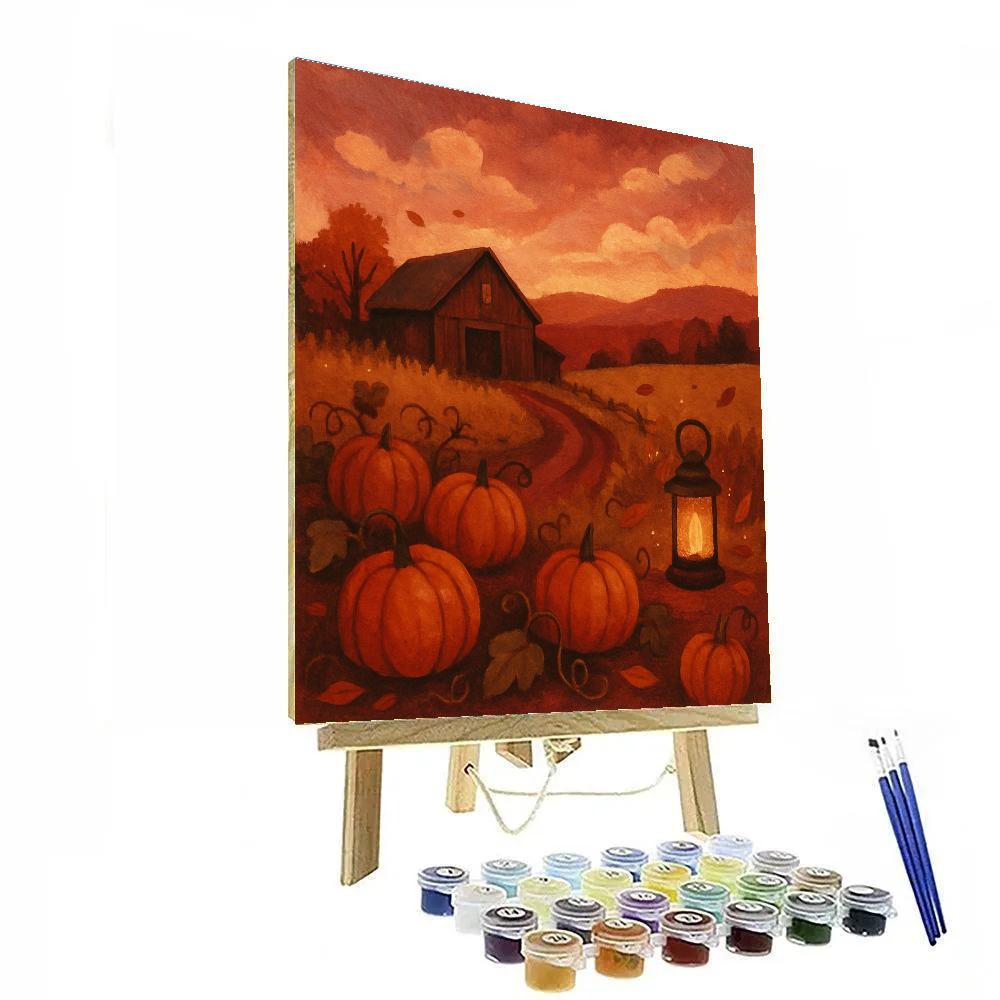 Pumpkin Patch Twilight Paint by numbers kits