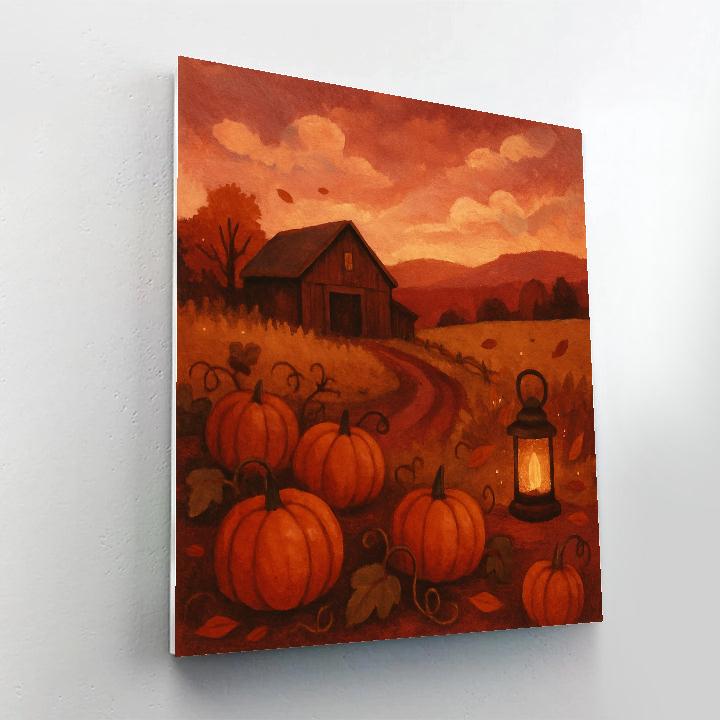 Pumpkin Patch Twilight Paint by numbers kits