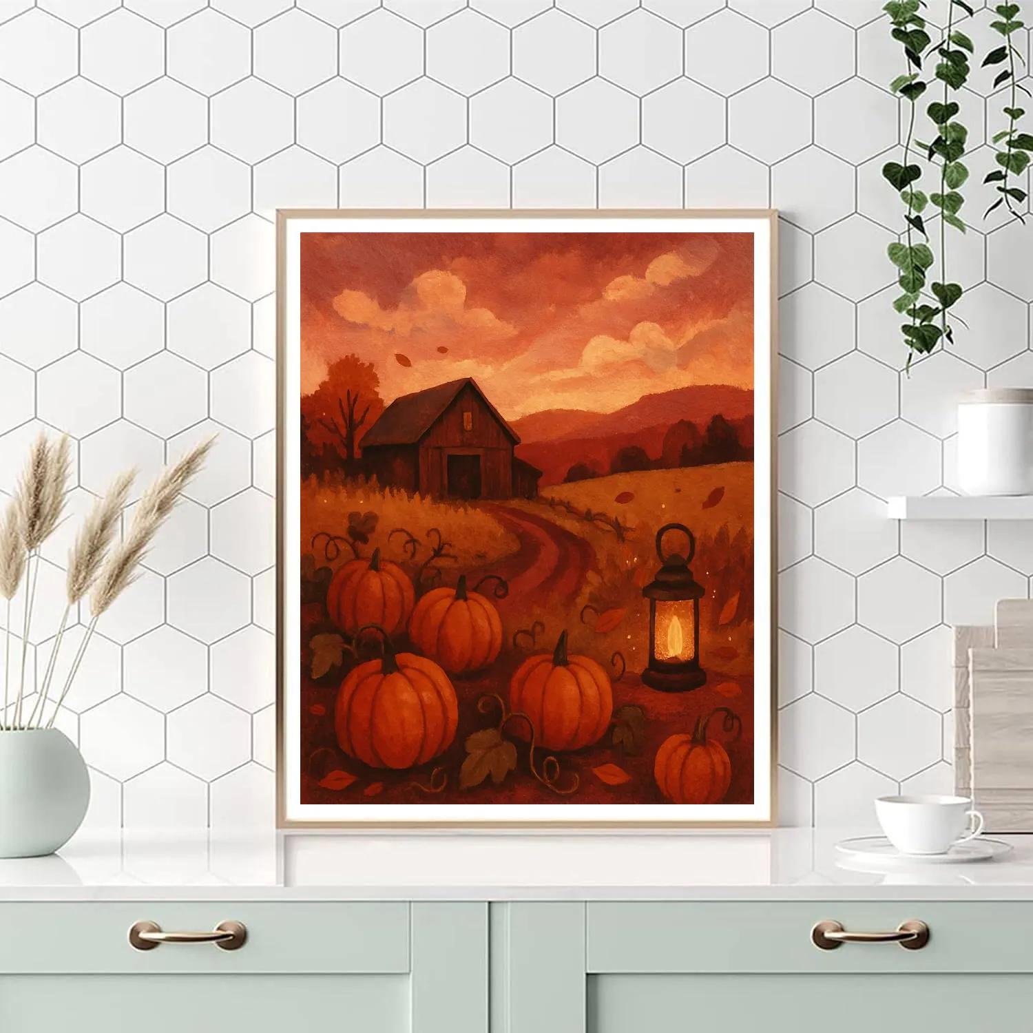 Pumpkin Patch Twilight Paint by numbers kits