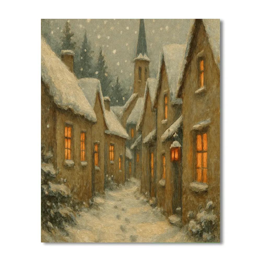 Warmlight Village Alley paint by color
