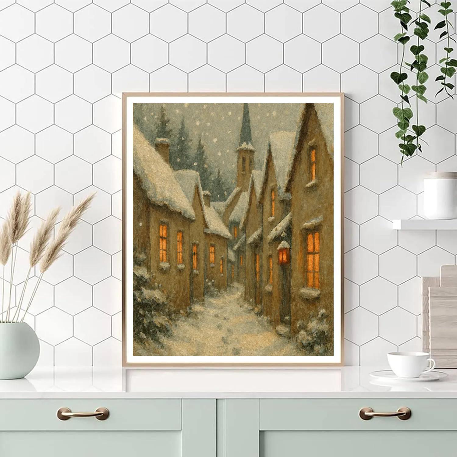 Warmlight Village Alley paint by color