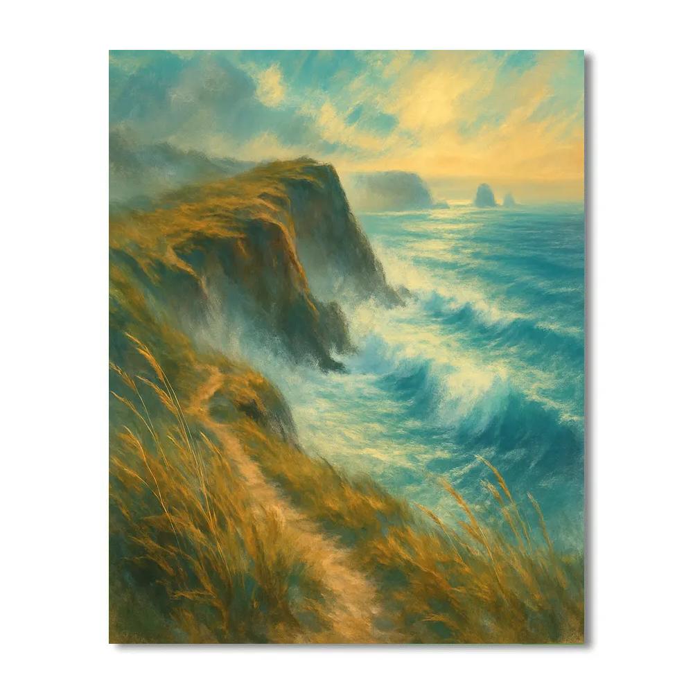 Saltwind Cliffs Number painting