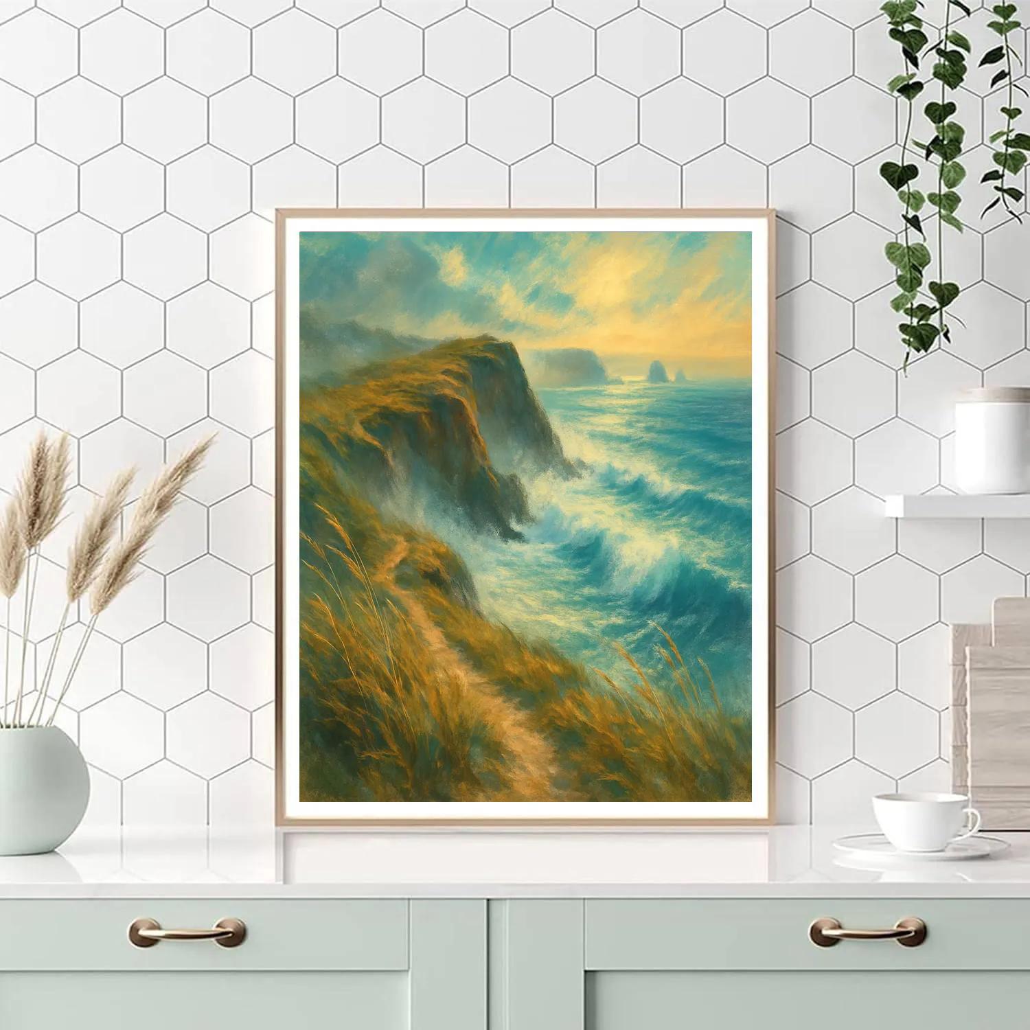 Saltwind Cliffs Number painting