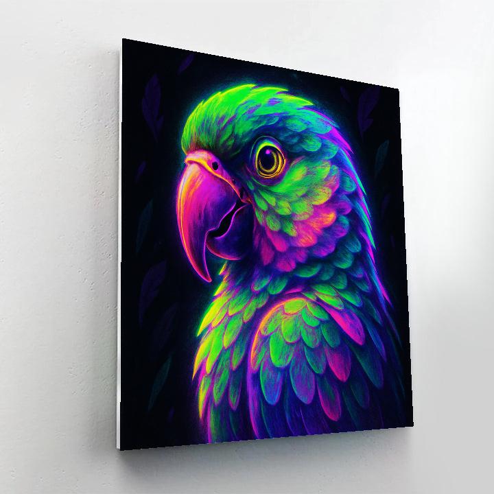 Electric Parrot Mask DIY paint by numbers