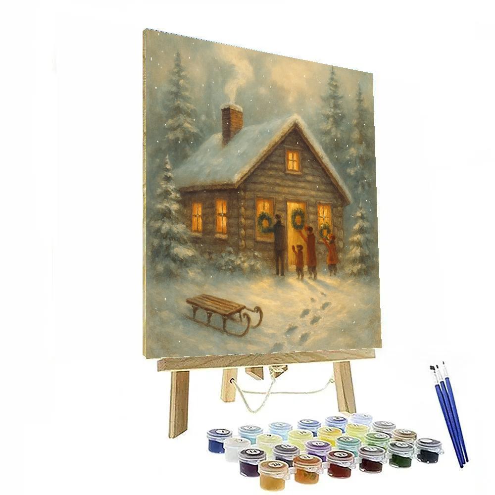 Cabin Chimney Lullaby paint by color