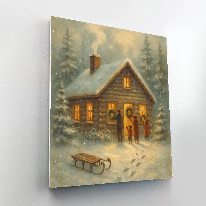 Cabin Chimney Lullaby paint by color
