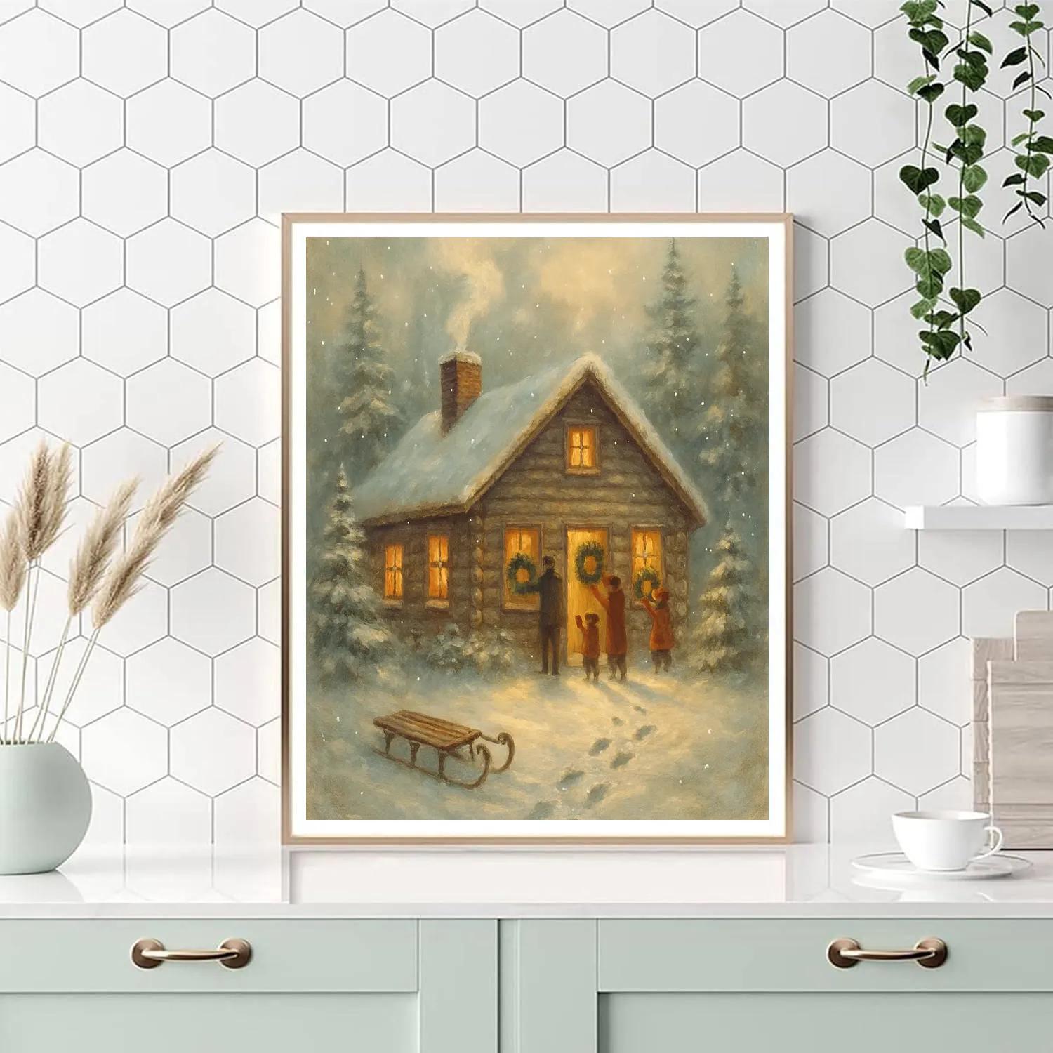 Cabin Chimney Lullaby paint by color