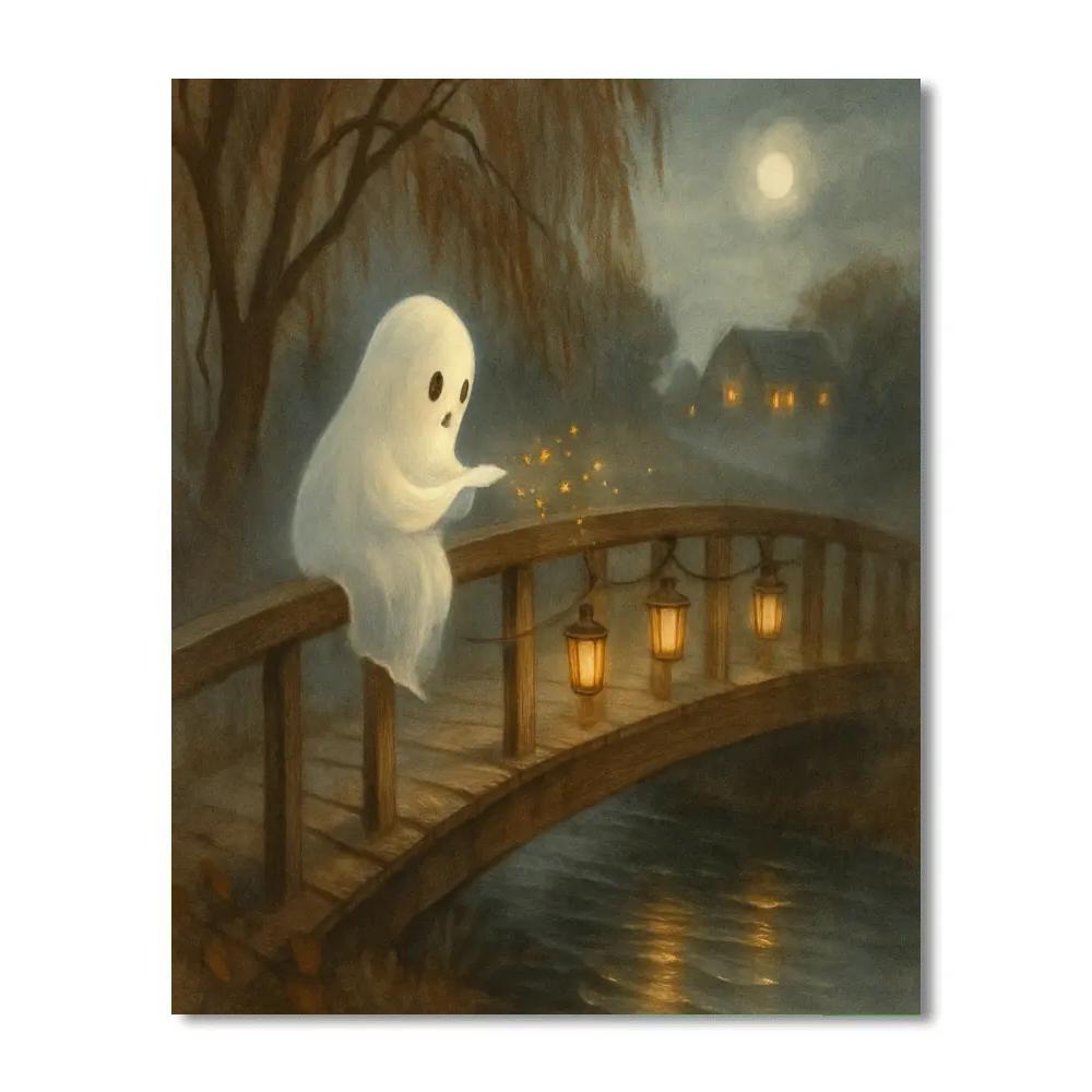 Ghost On The Lantern Bridge paint by numbers