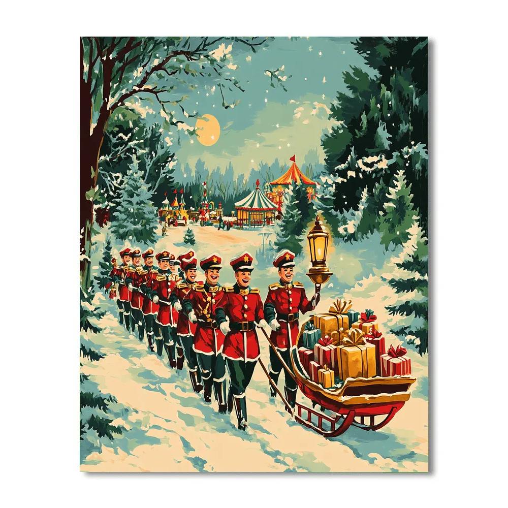 Toy Soldier Snow Brigade painting number kit