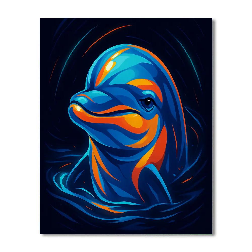 Electric Dolphin Pulse paint by numbers