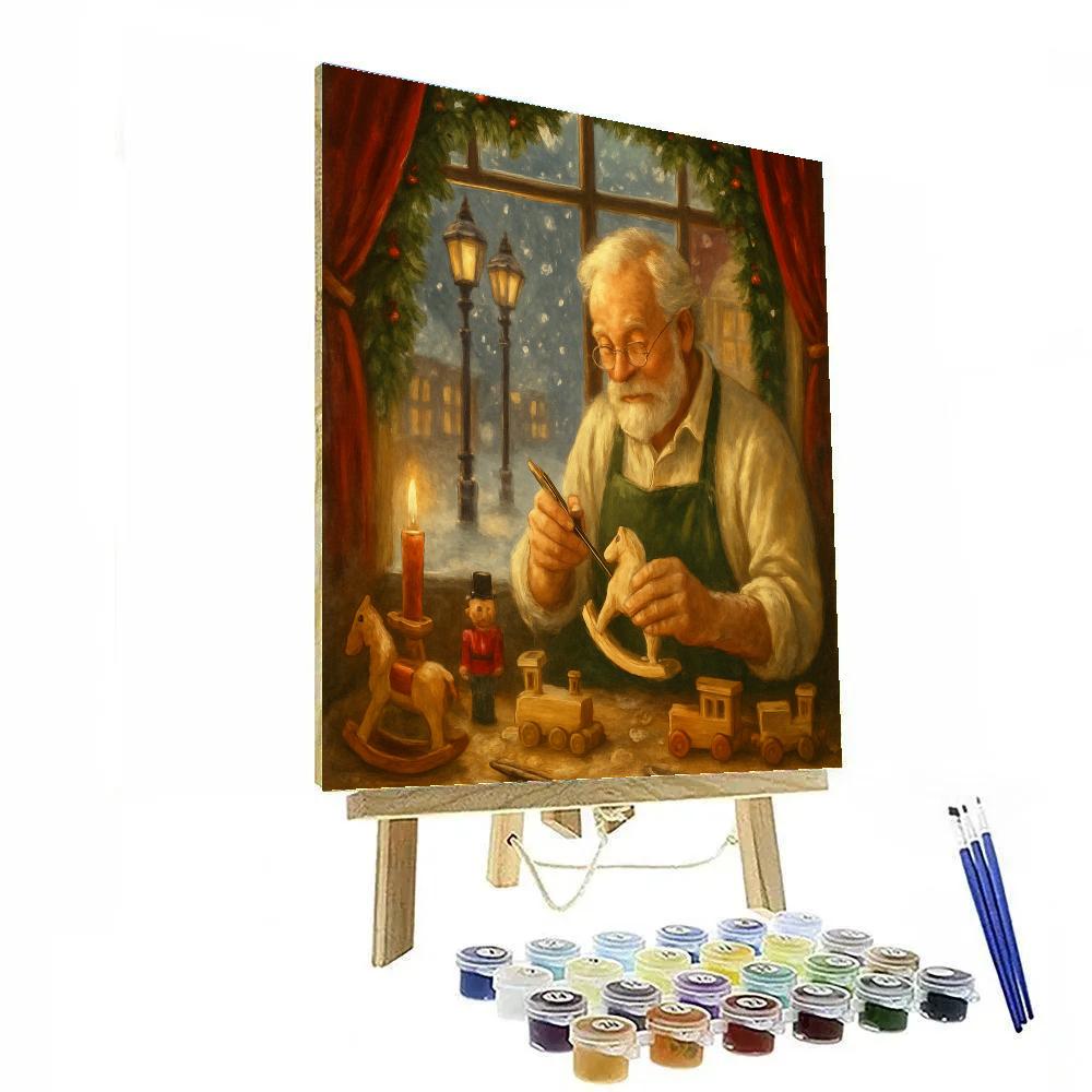 Toymakers Window Paint by numbers art