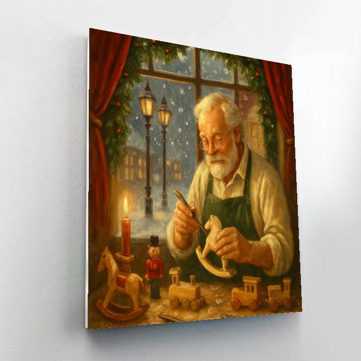 Toymakers Window Paint by numbers art