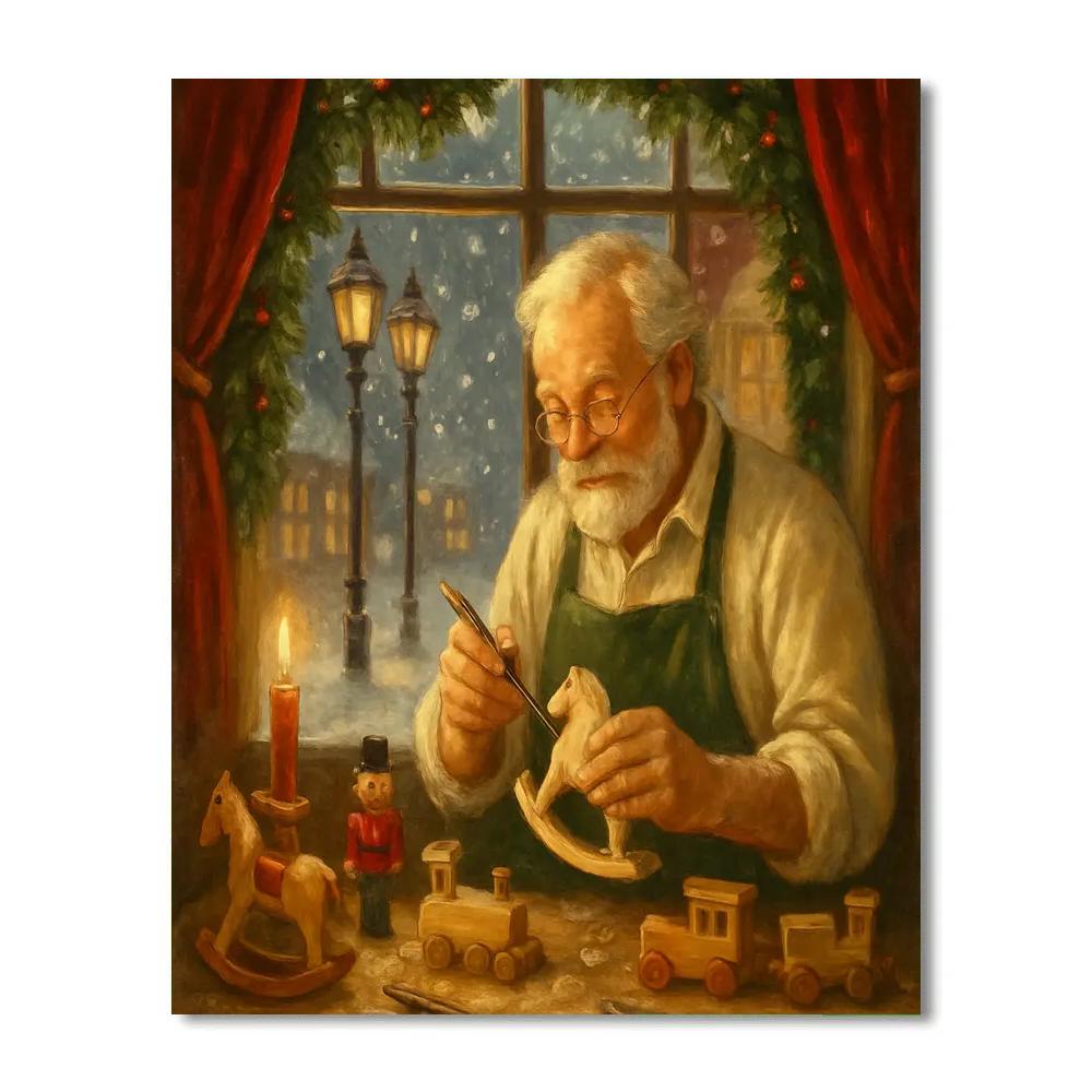 Toymakers Window Paint by numbers art