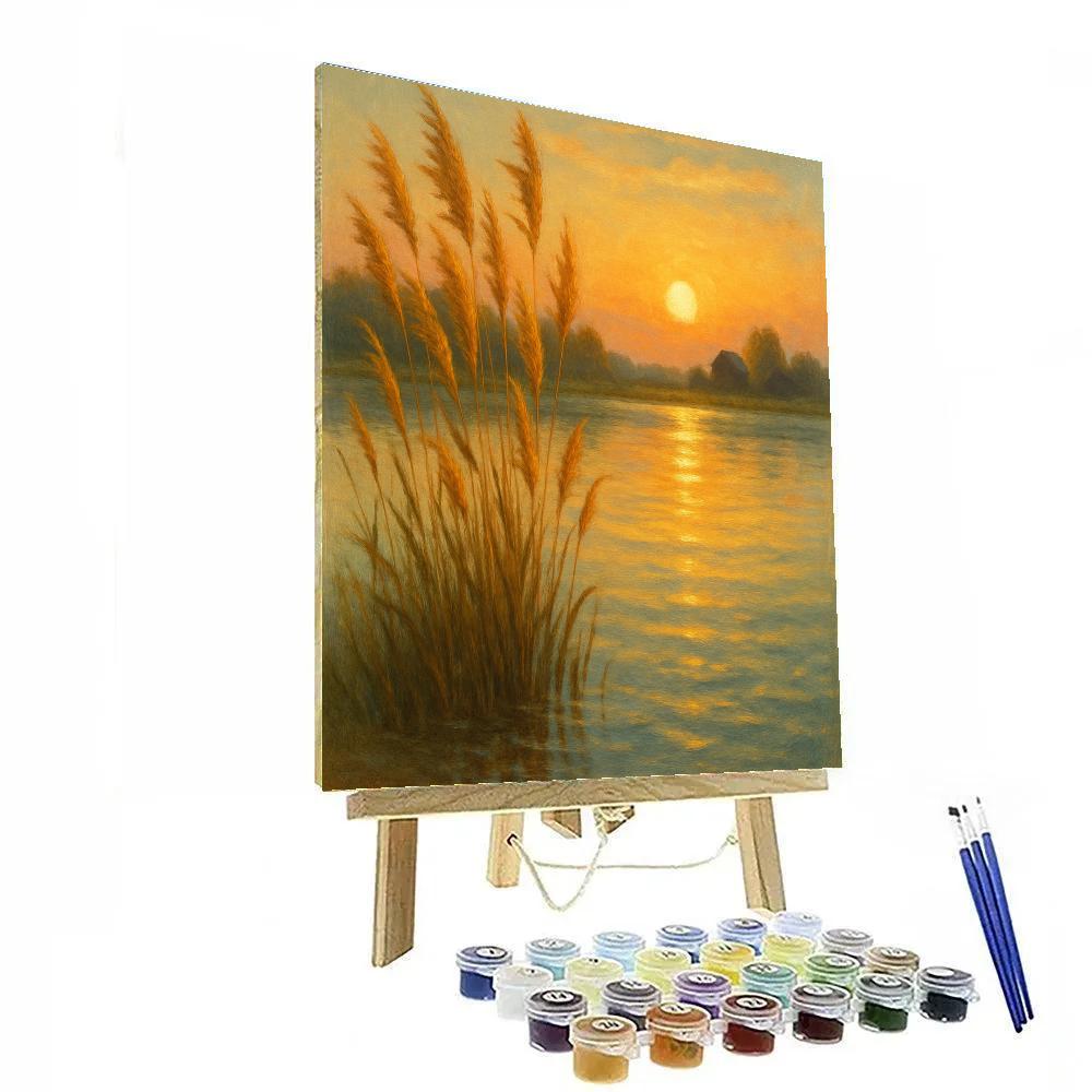 Golden Reed Lullaby paint by color
